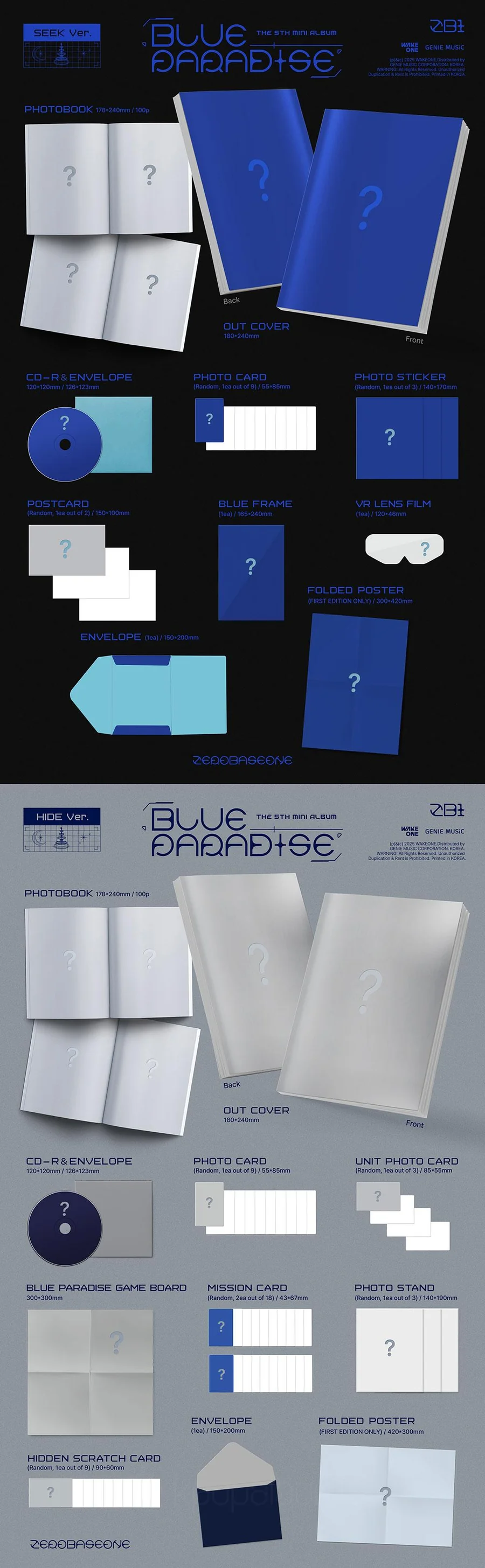 ZEROBASEONE - BLUE PARADISE (5th Mini Album)