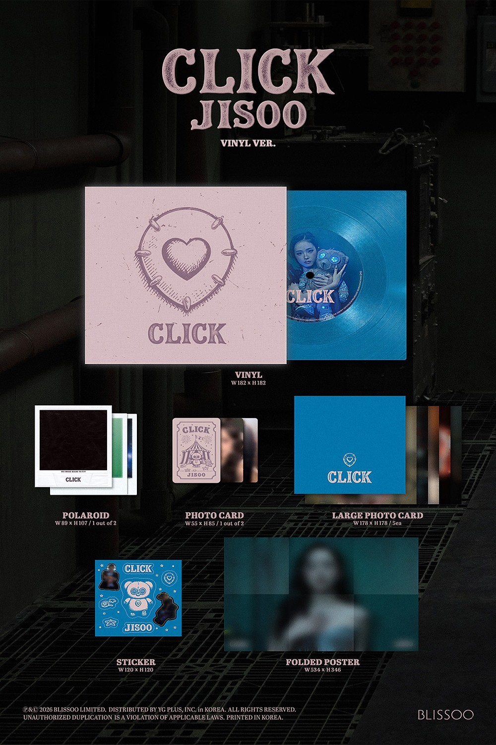 [PRE-VENTA] JISOO (BLACKPINK) - CLICK (Single Album) VINILO