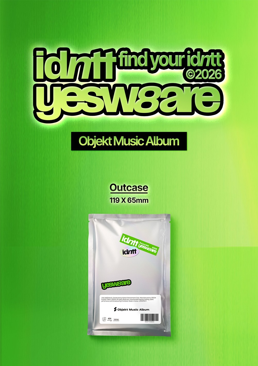 IDNTT - YESWEARE (Mini Album) OBJEKT MUSIC ALBUM