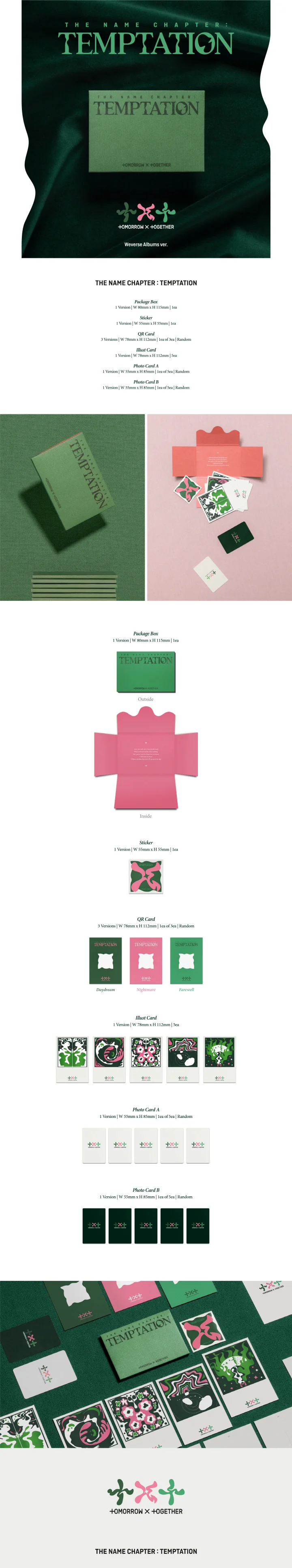 TXT - THE NAME CHAPTER: TEMPTATION (5th Mini Album) WEVERSE