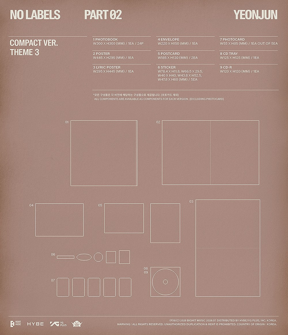 [PRE-ORDEN] YEONJUN (TXT) - NO LABELS : PART 02 (COMPACT)