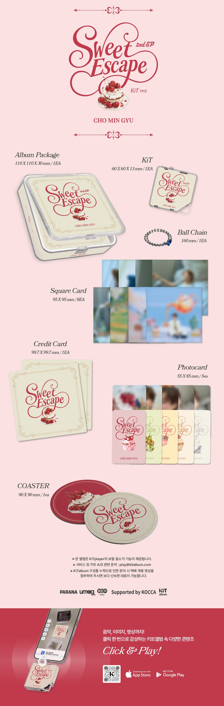 [PRE-VENTA] CHO MIN GYU - SWEET ESCAPE (EP Album)