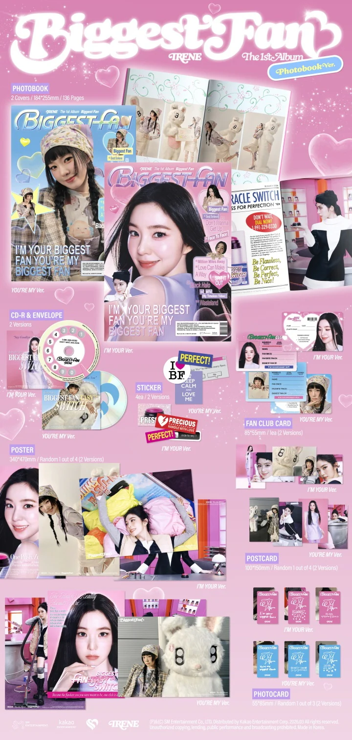 IRENE (RED VELVET) - BIGGEST FAN (1st Album) PHOTOBOOK Version