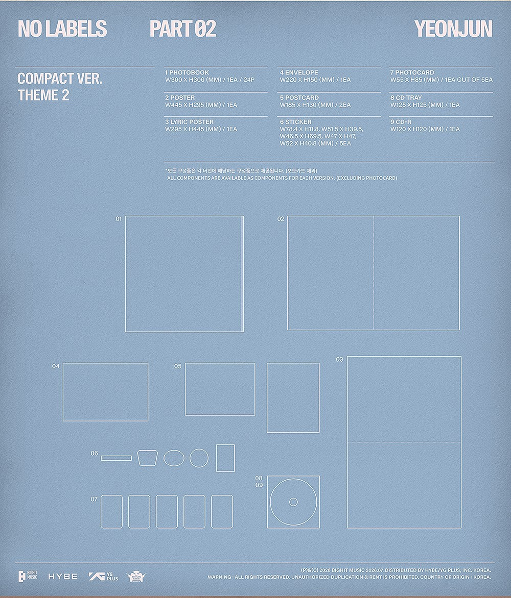 [PRE-ORDEN] YEONJUN (TXT) - NO LABELS : PART 02 (COMPACT)