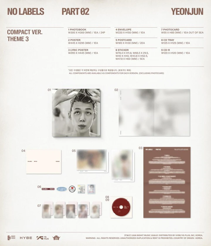 YEONJUN (TXT) - NO LABELS : PART 02 (COMPACT)