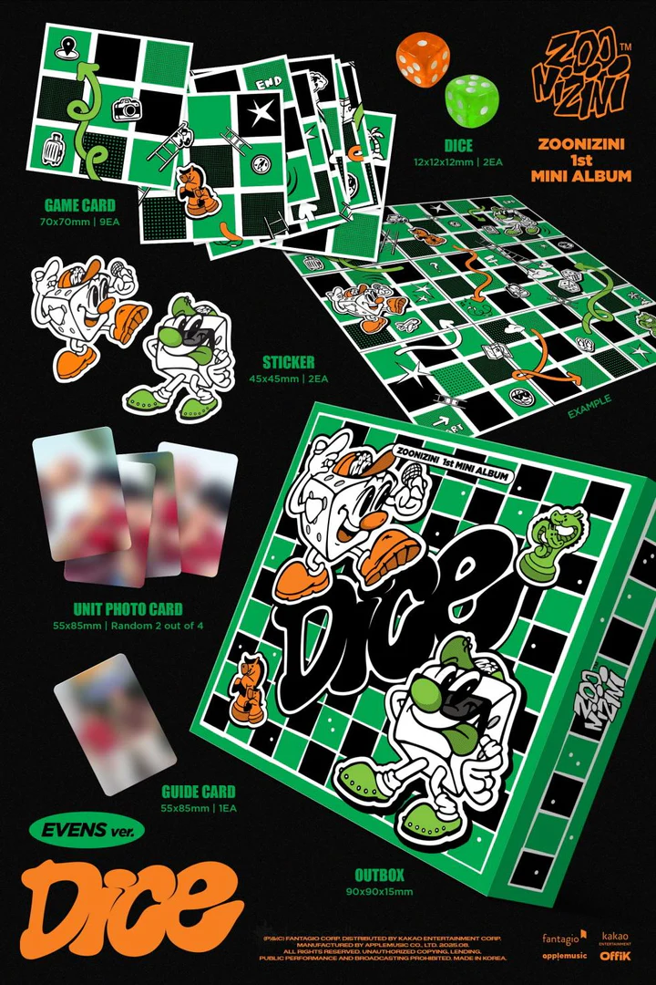 ZOONIZINI (ASTRO) - DICE (1st Mini Album) META EVENS Version