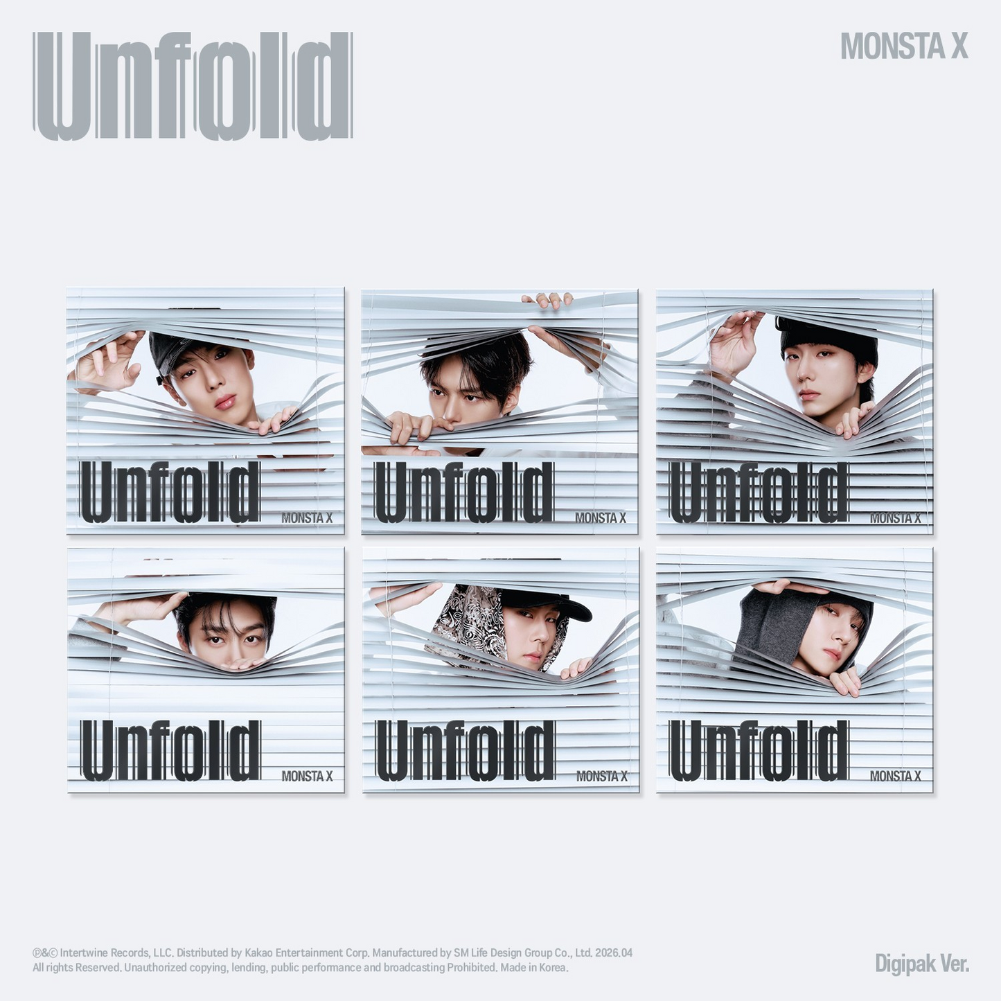 MONSTA X - Unfold (American Studio Album) DIGIPACK Version