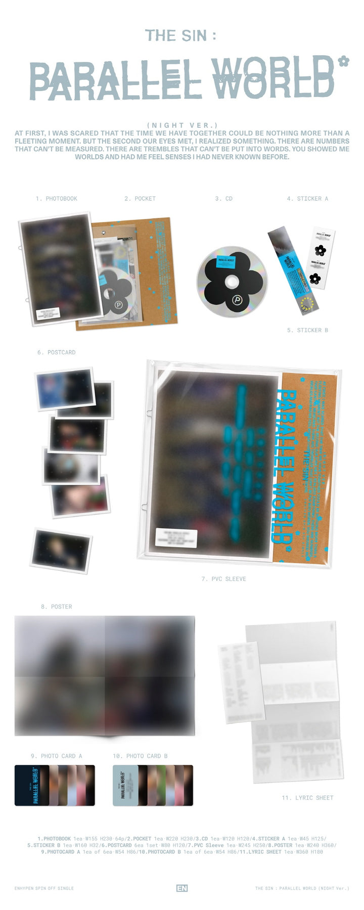 [PRE-VENTA] ENHYPEN - THE SIN : PARALLEL WORLD (Spin Off Single Album)