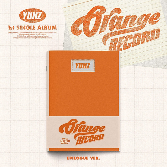 YUHZ - ORANGE RECORD (1st Single Album) EPILOGUE