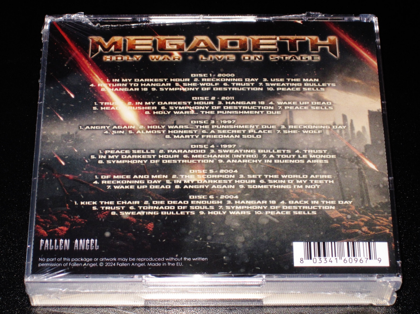MEGADETH - Holy War - Live On Stage (6 X CD Box)