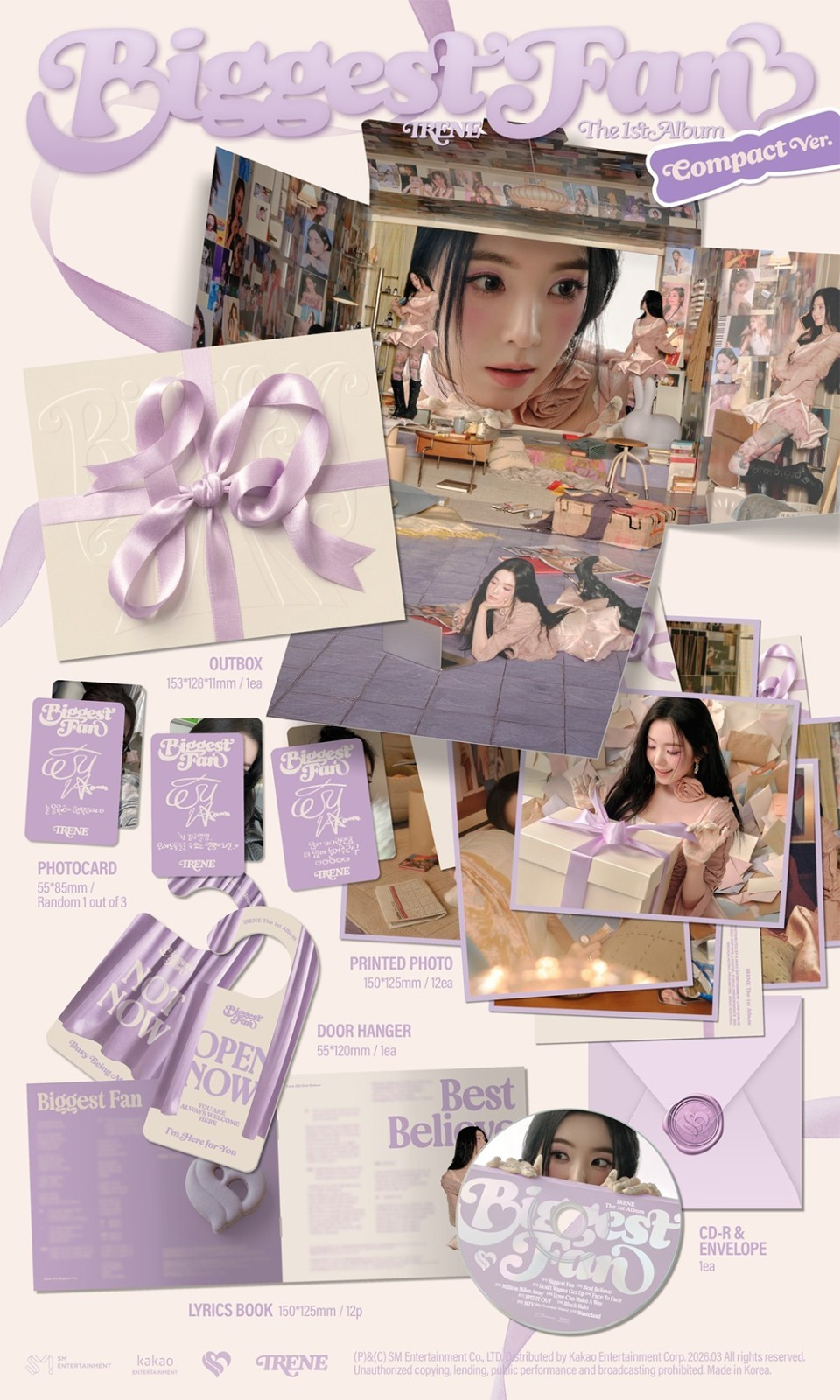 IRENE (RED VELVET) - BIGGEST FAN (1st Album) COMPACT Version