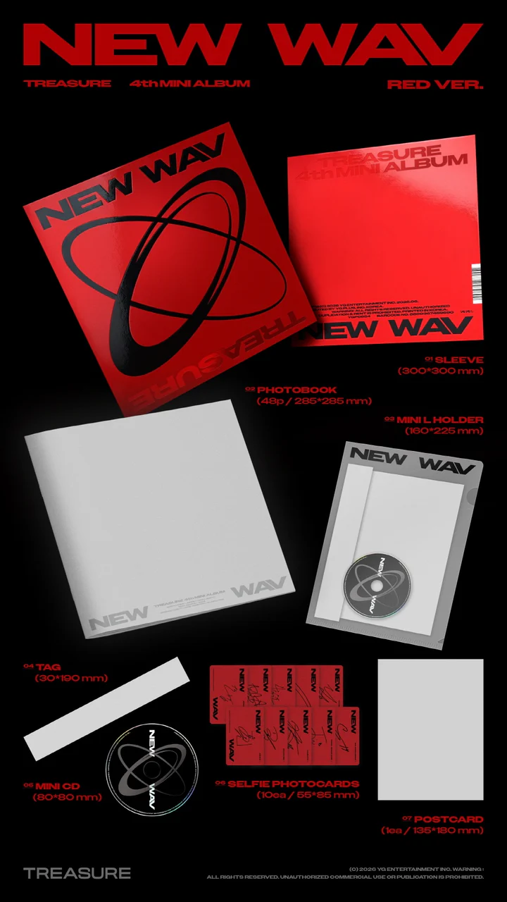 [PRE-ORDEN] TREASURE - NEW WAV (4th Mini Album)