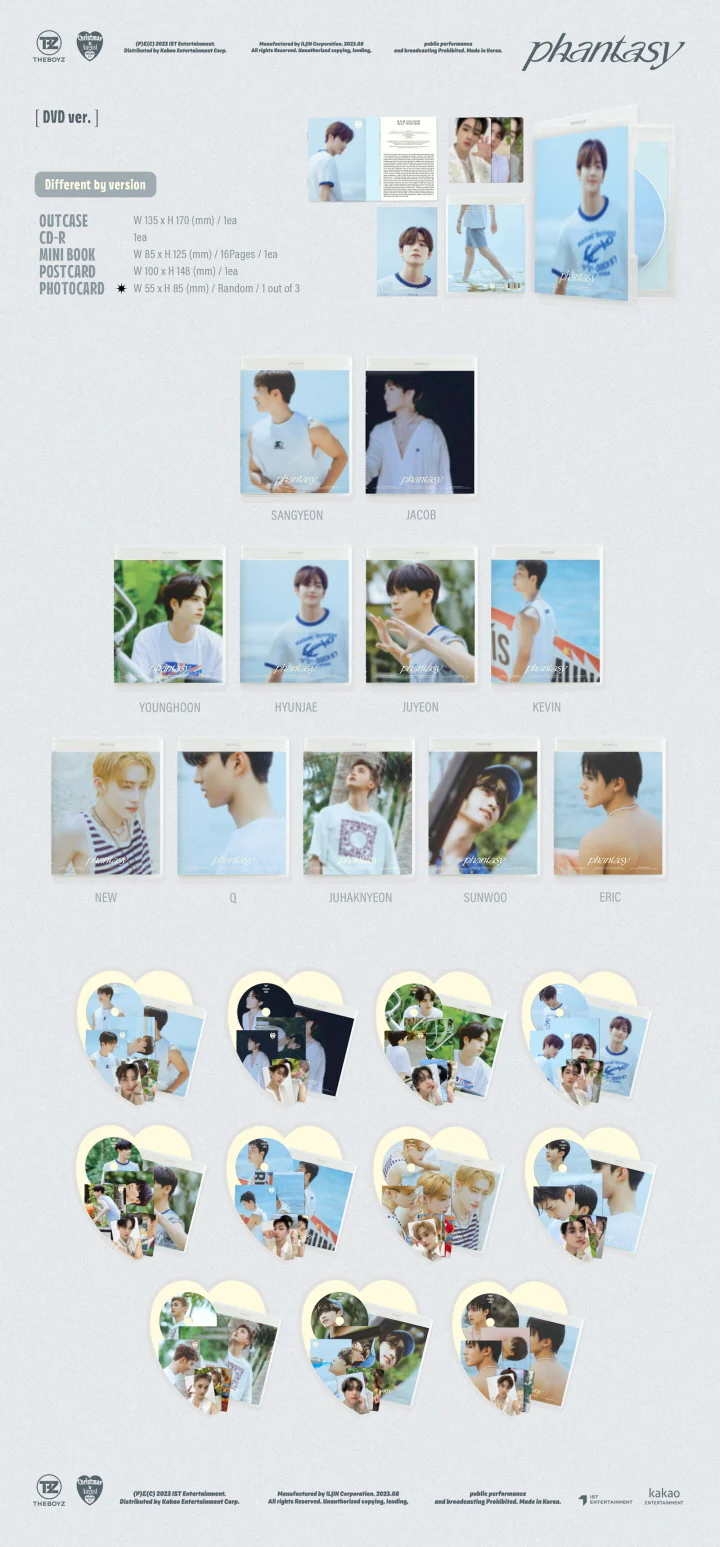 THE BOYZ - PHANTASY : PART.1 CHRISTMAS IN AUGUST (2nd Album) DVD Version