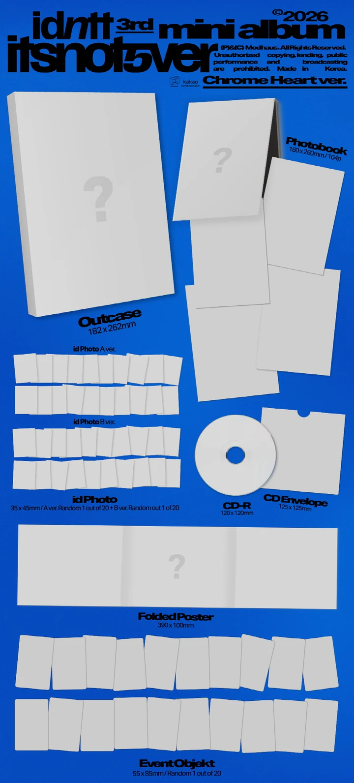 [PRE-VENTA] IDNTT - ITSNOTOVER (3rd Mini Album)