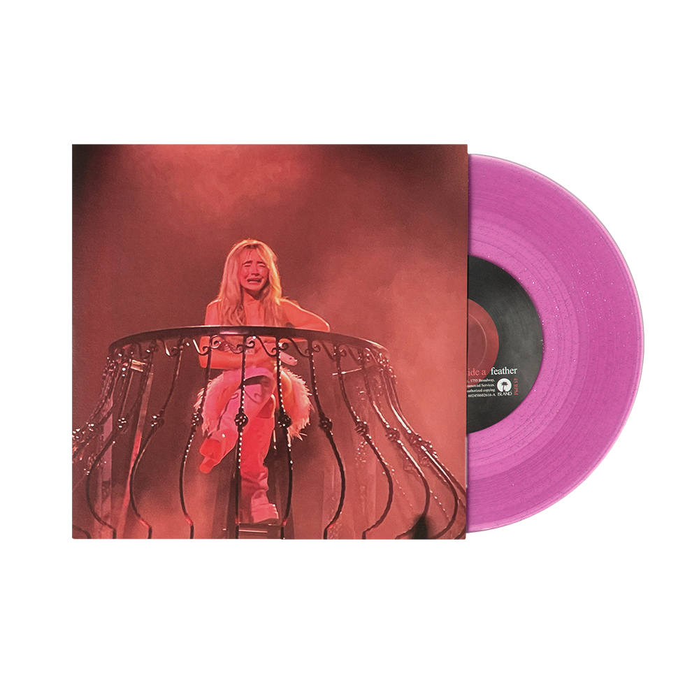 SABRINA CARPENTER - Feather VINILO Pink Glitter Limitado