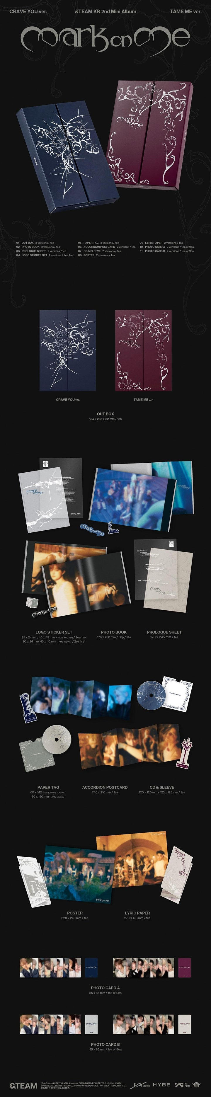 &TEAM - Mark on Me KR (2nd Mini Album)