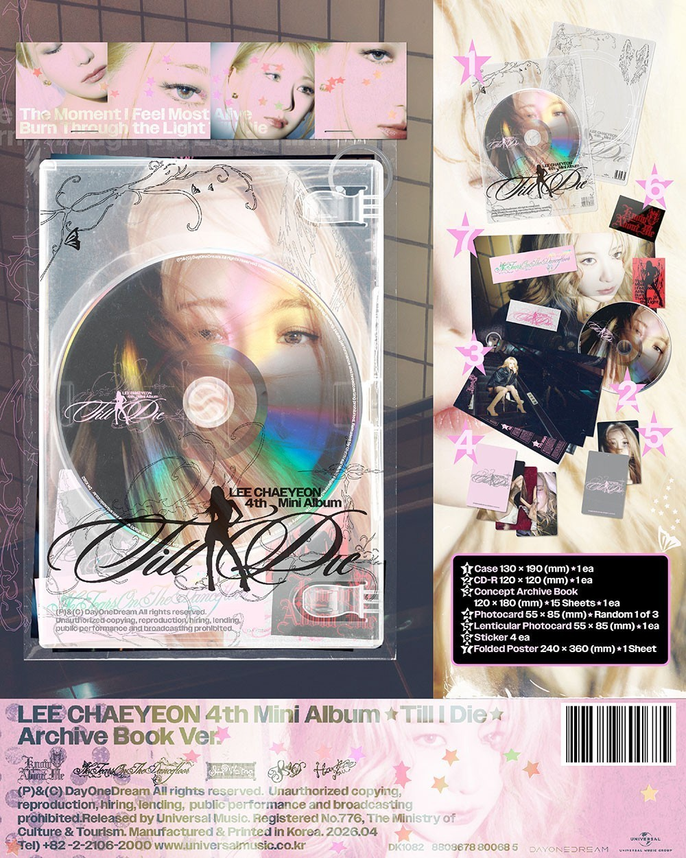 LEE CHAEYEON - TILL I DIE (4th Mini Album) ARCHIVE BOOK