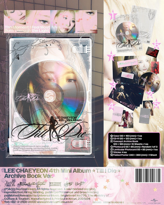 LEE CHAEYEON - TILL I DIE (4th Mini Album) ARCHIVE BOOK