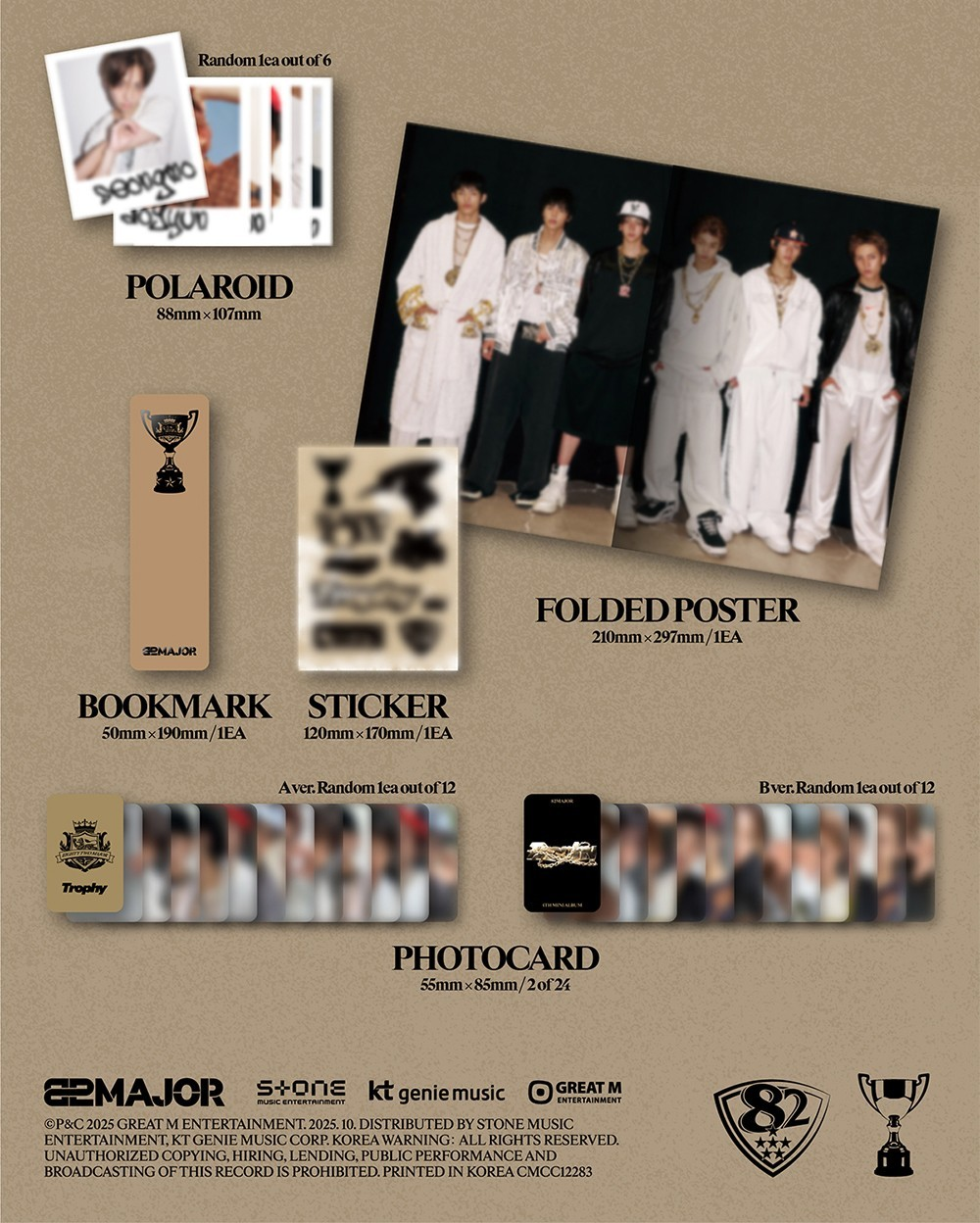 82MAJOR - TROPHY (4th Mini Album) CLASSIC version