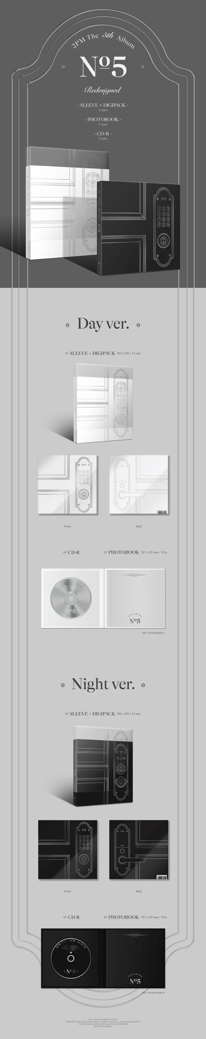 2PM - NO.5 (5th Album) REDESIGNED