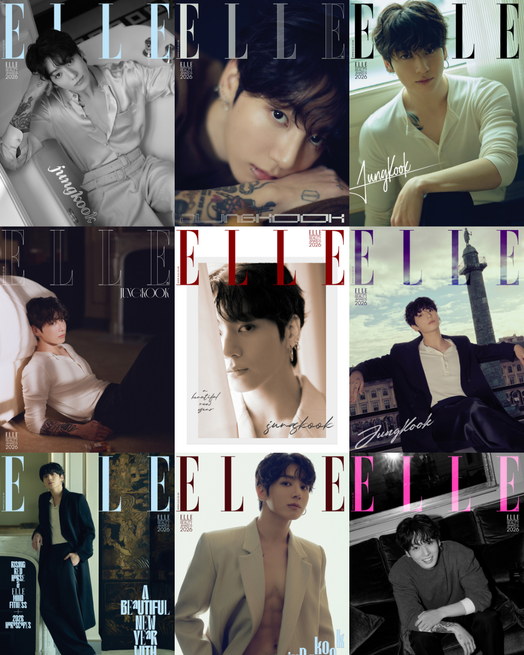 BTS Jungkook Cover ELLE Magazine Enero 2026