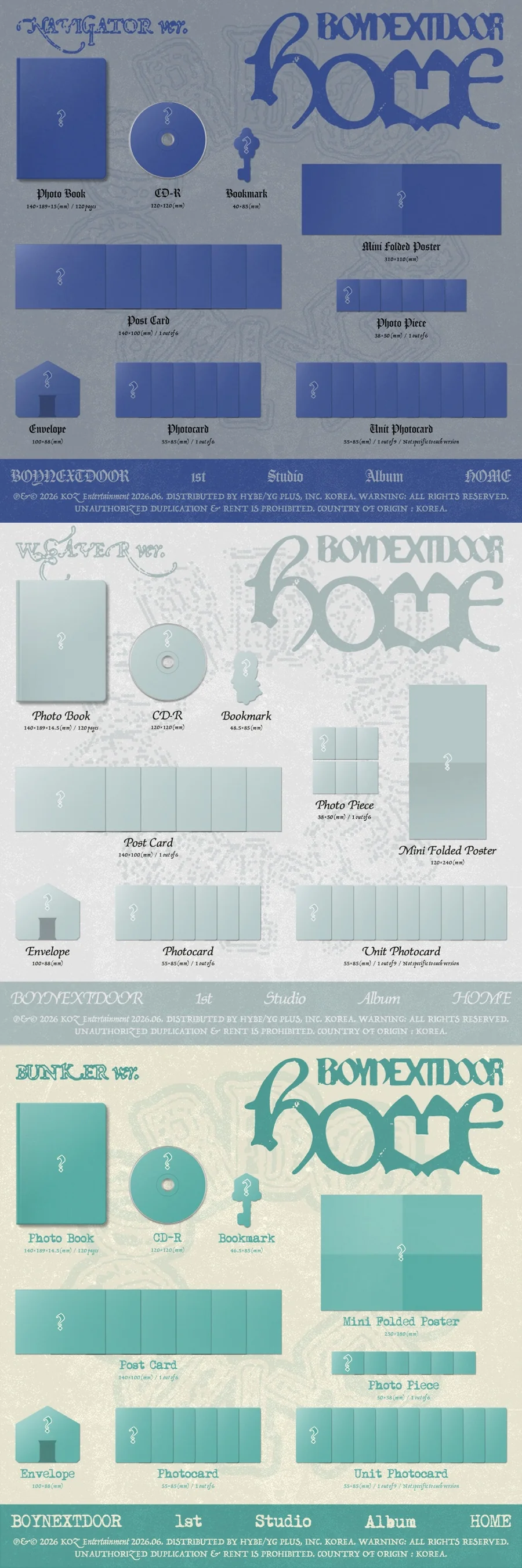 [PRE-ORDEN] BOYNEXTDOOR - HOME (1st Studio Album)
