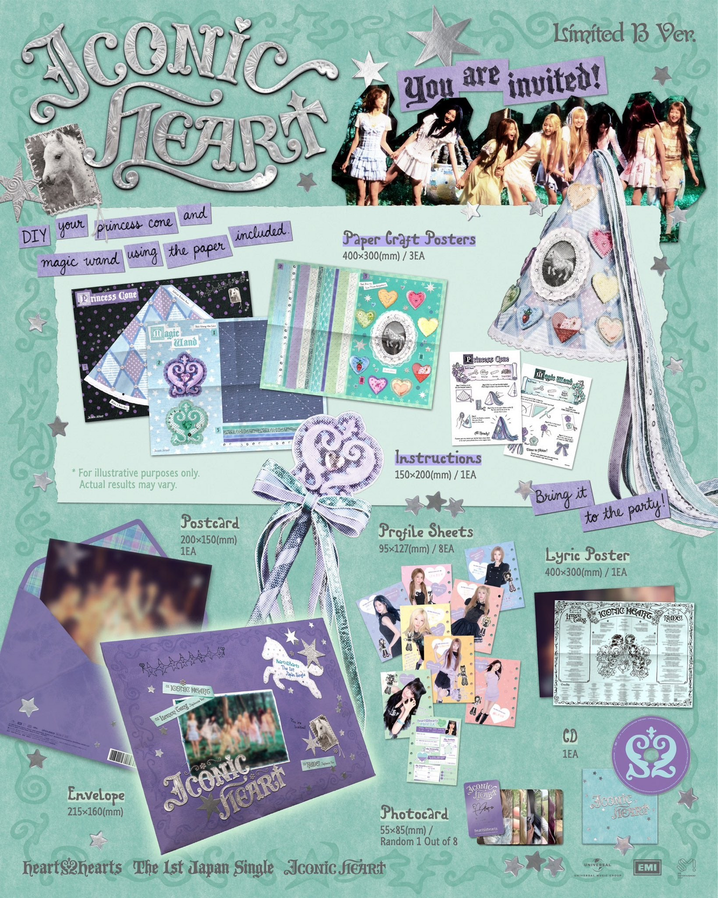 [PRE-VENTA] HEARTS2HEARTS - ICONIC HEART (1st JAPAN Single Album) LIMITED Edition B