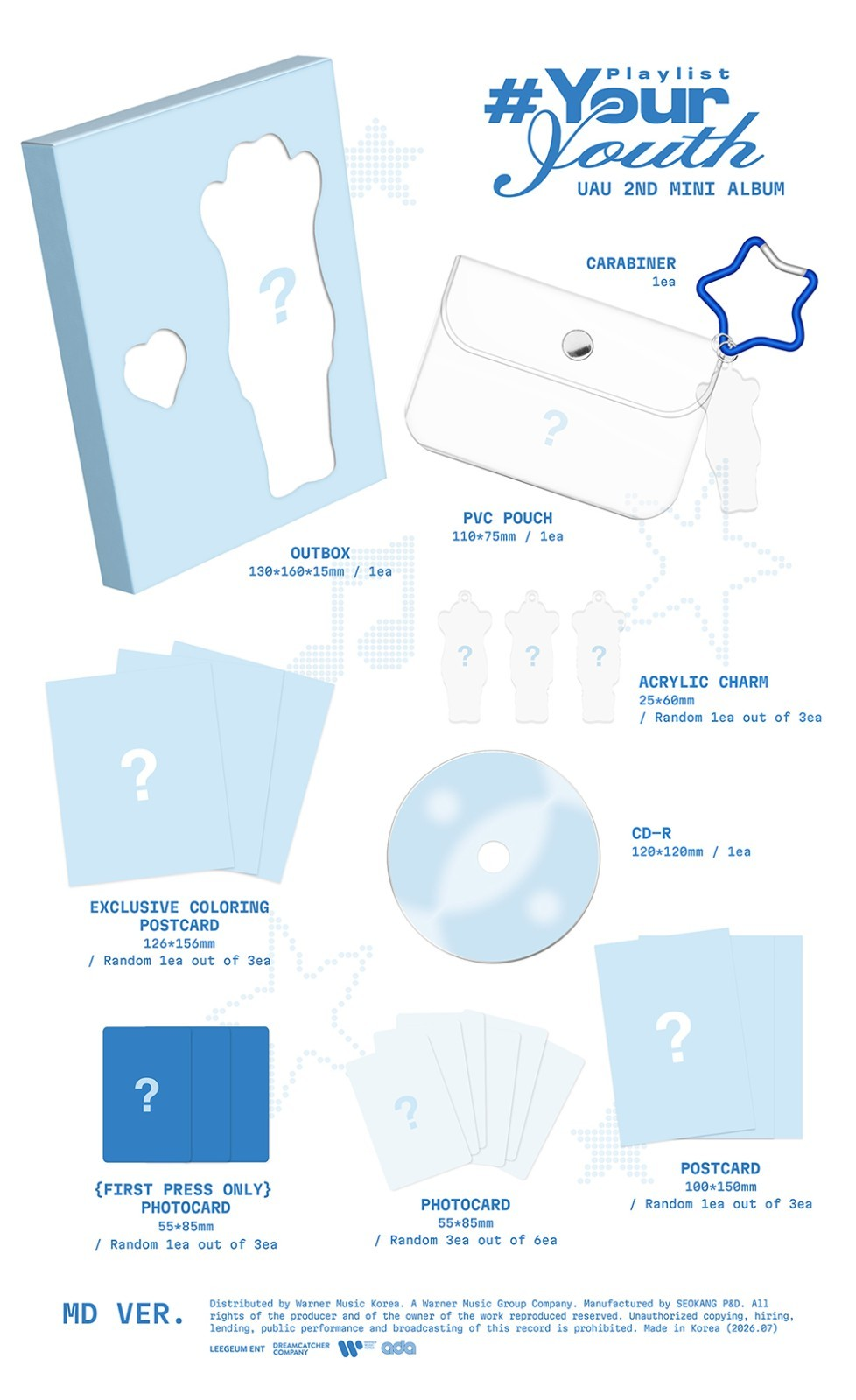 [PRE-ORDEN] UAU (DREAMCATCHER) - PLAYLIST #YOUR YOUTH (2nd Mini Album) MD Version