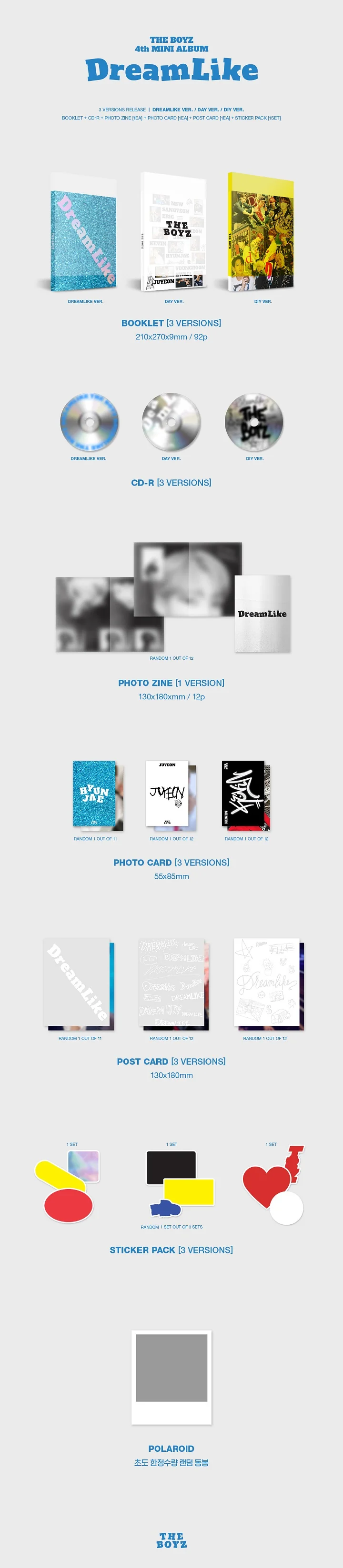 THE BOYZ - DREAMLIKE (4th Mini Album)
