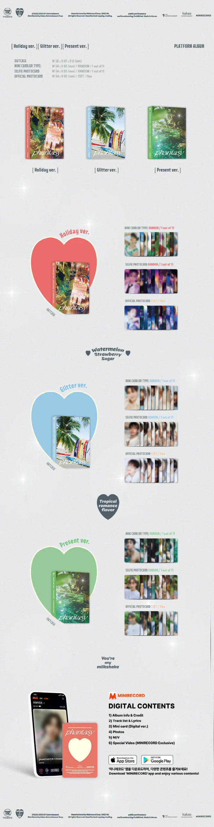 THE BOYZ - PHANTASY : PART.1 CHRISTMAS IN AUGUST (2nd Album) PLATFORM