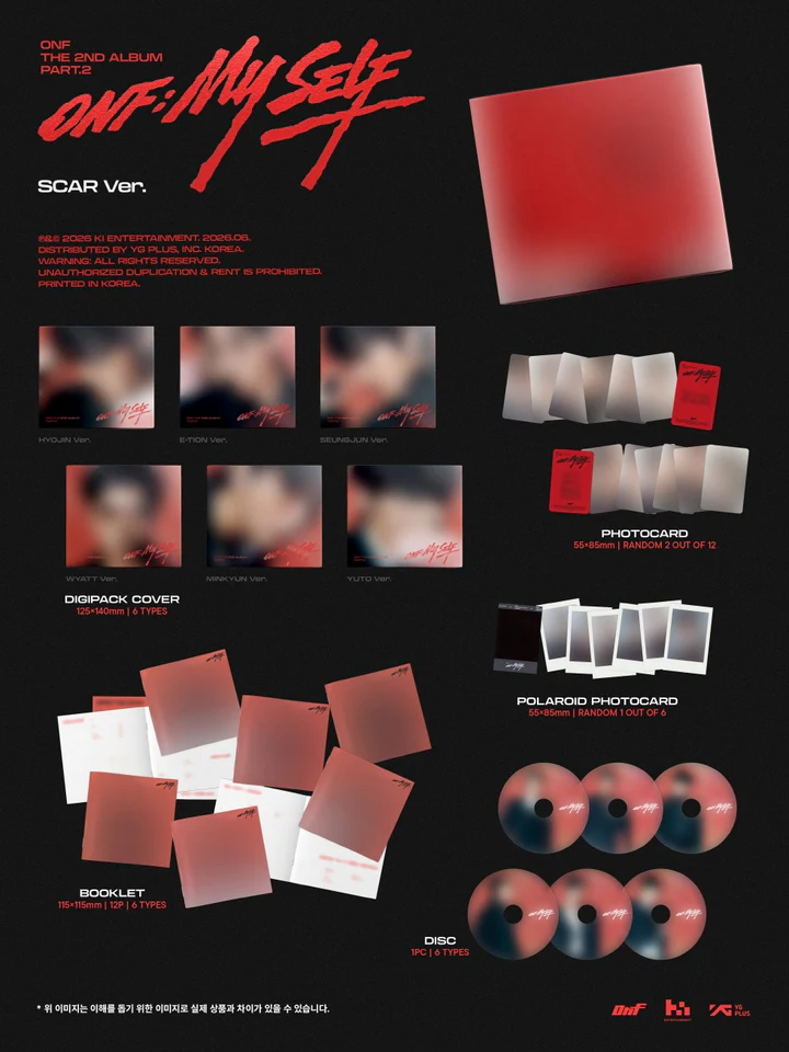 [PRE-ORDEN] ONF - ONF:MY SELF (2nd Album PART.2) SCAR