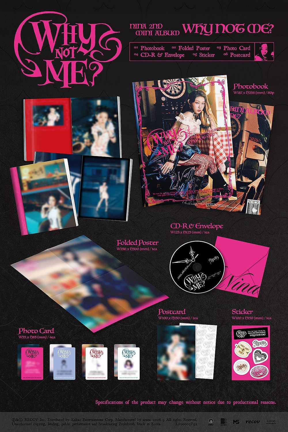 [PRE-VENTA] NINA - WHY NOT ME? (2nd Mini Album)