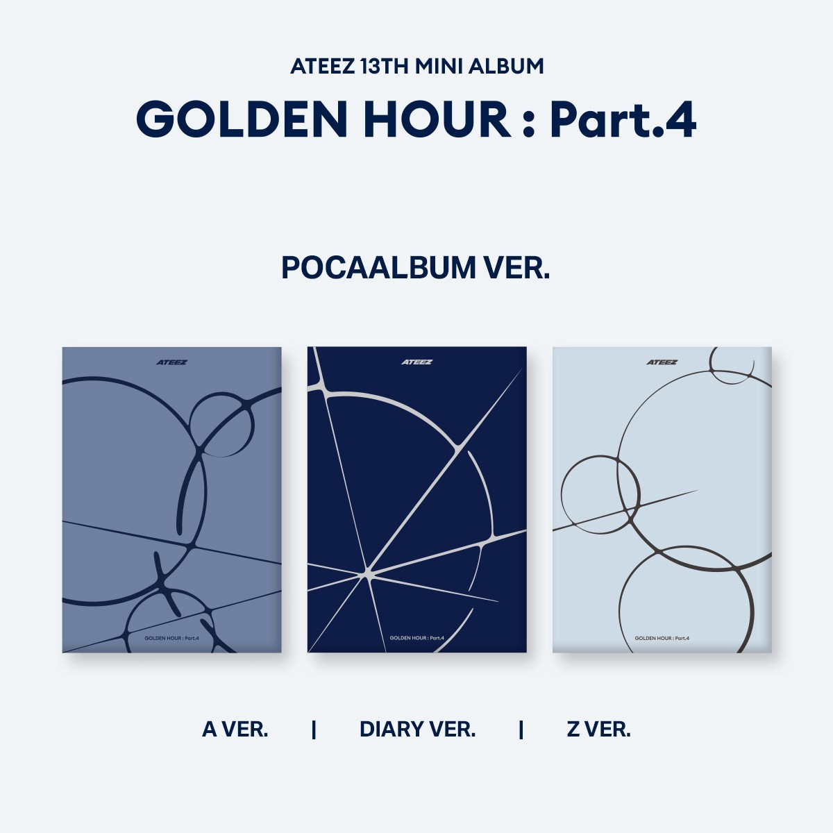 ATEEZ - GOLDEN HOUR : PART.4 (13th Mini Album) POCAALBUM