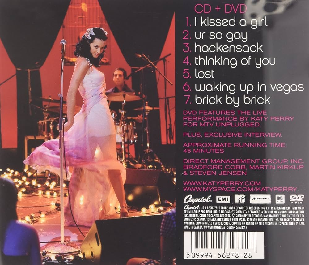 KATY PERRY - MTV Unplugged CD+DVD
