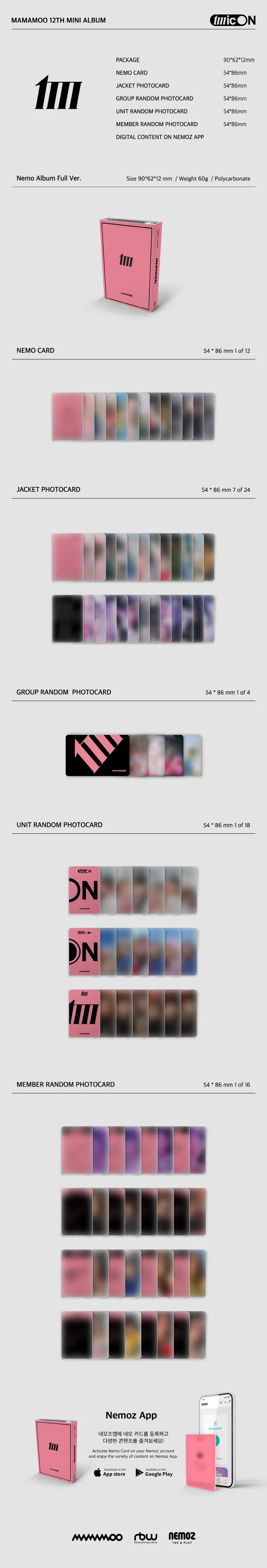 MAMAMOO - Mic on (12th Mini Album) NEMO Version