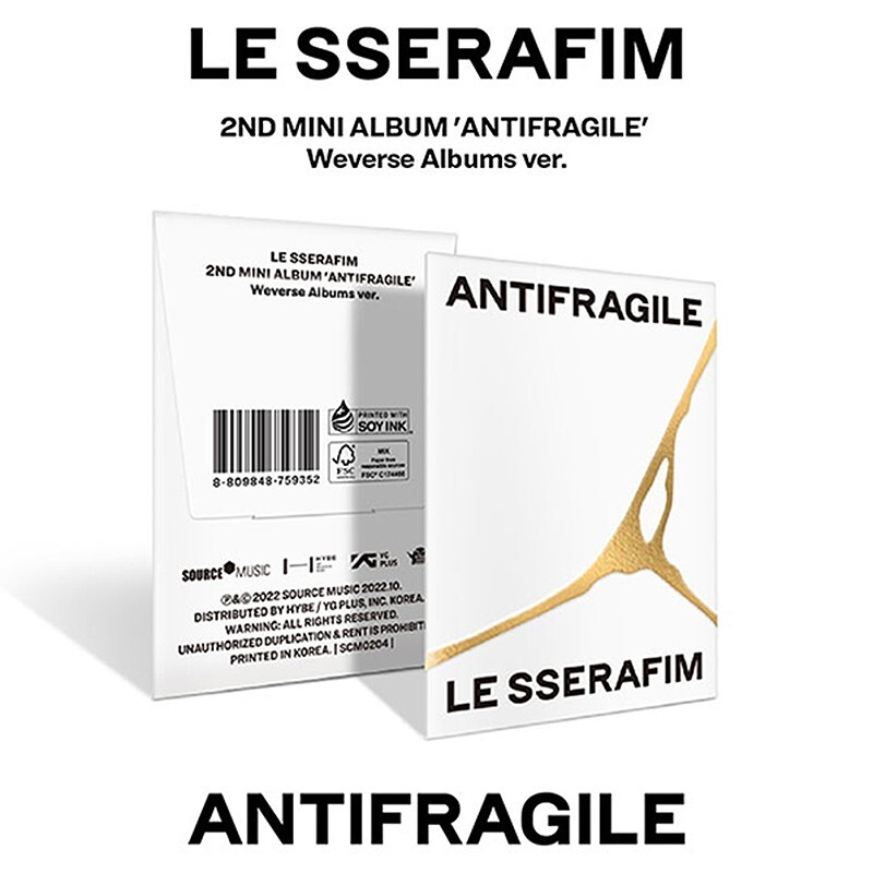 LE SSERAFIM - ANTIFRAGILE (2nd Mini Album) WEVERSE ALBUMS