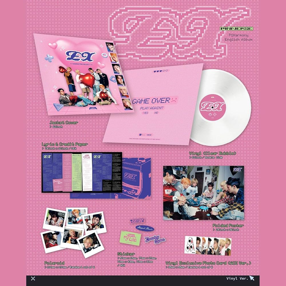 P1HARMONY - EX (1st English Album) VINILO HELLO82 Exclusive (Clear Bubble)
