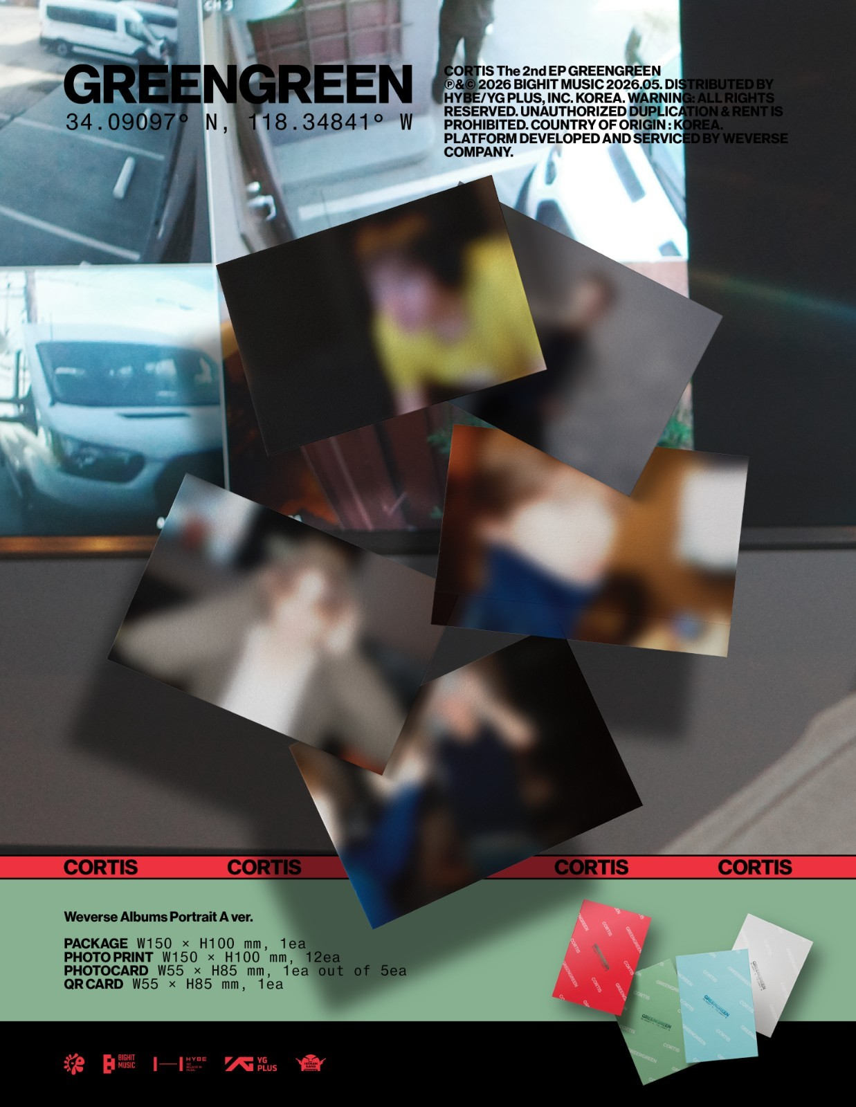 CORTIS - GREENGREEN (THE 2ND EP Album) WEVERSE ALBUMS