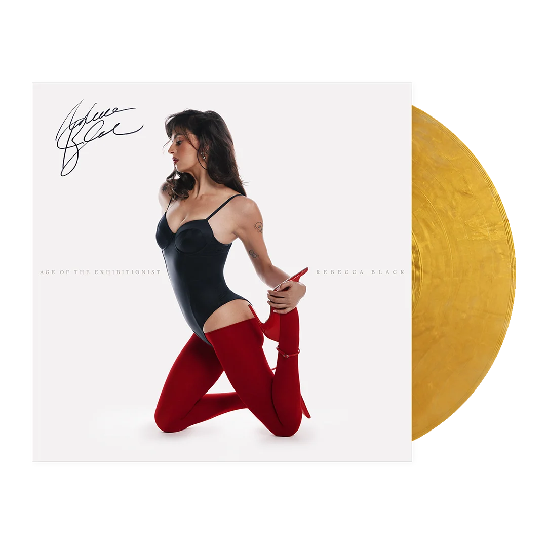[PRE-VENTA] REBECCA BLACK - Age of The Exhibitionist VINILO (Metallic Gold) AUTOGRAFIADO