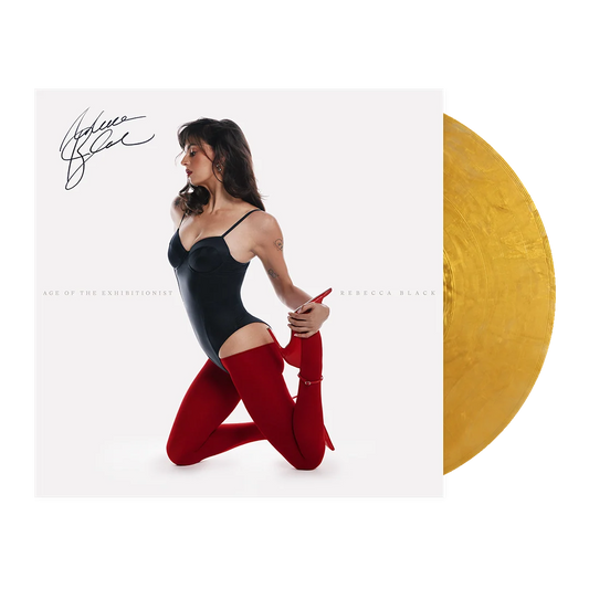 REBECCA BLACK - Age of The Exhibitionist VINILO (Metallic Gold) AUTOGRAFIADO