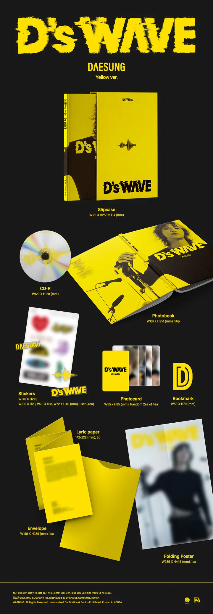 DAESUNG (BIGBANG) - D'S WAVE (1st Mini Album)