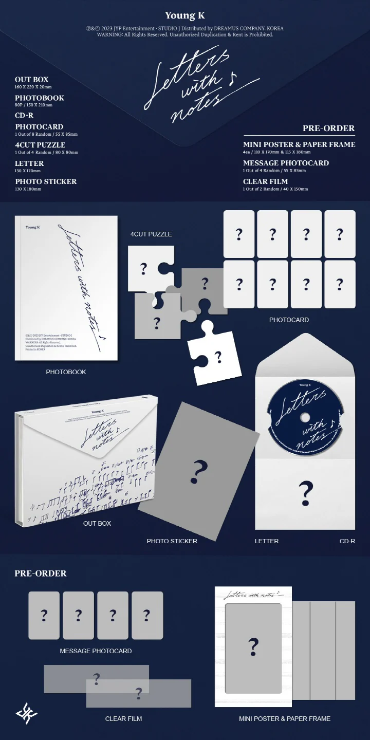 YOUNG K (DAY6) - LETTERS WITH NOTES