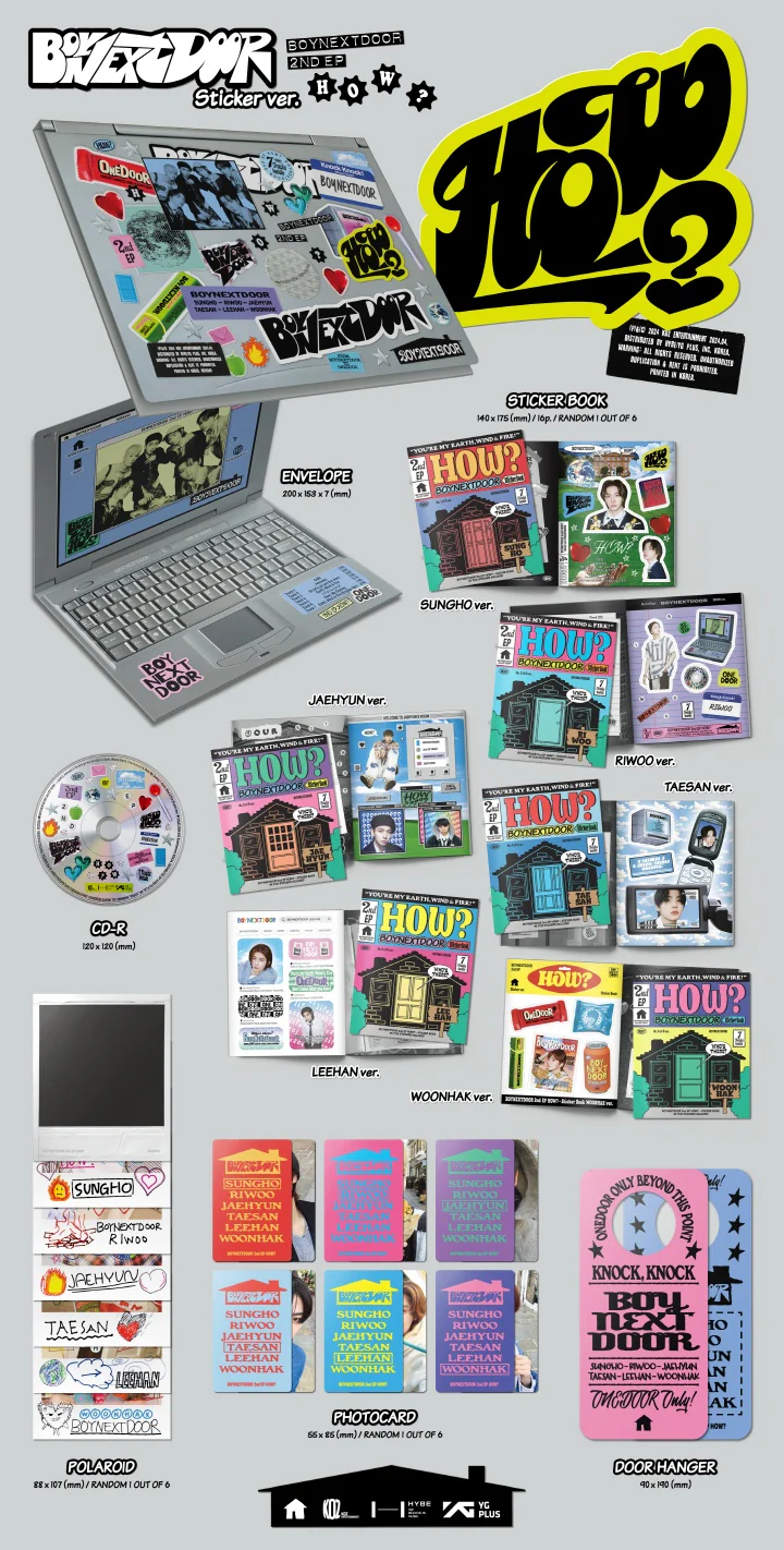 BOYNEXTDOOR - HOW? (2nd EP Album) STICKER VER.