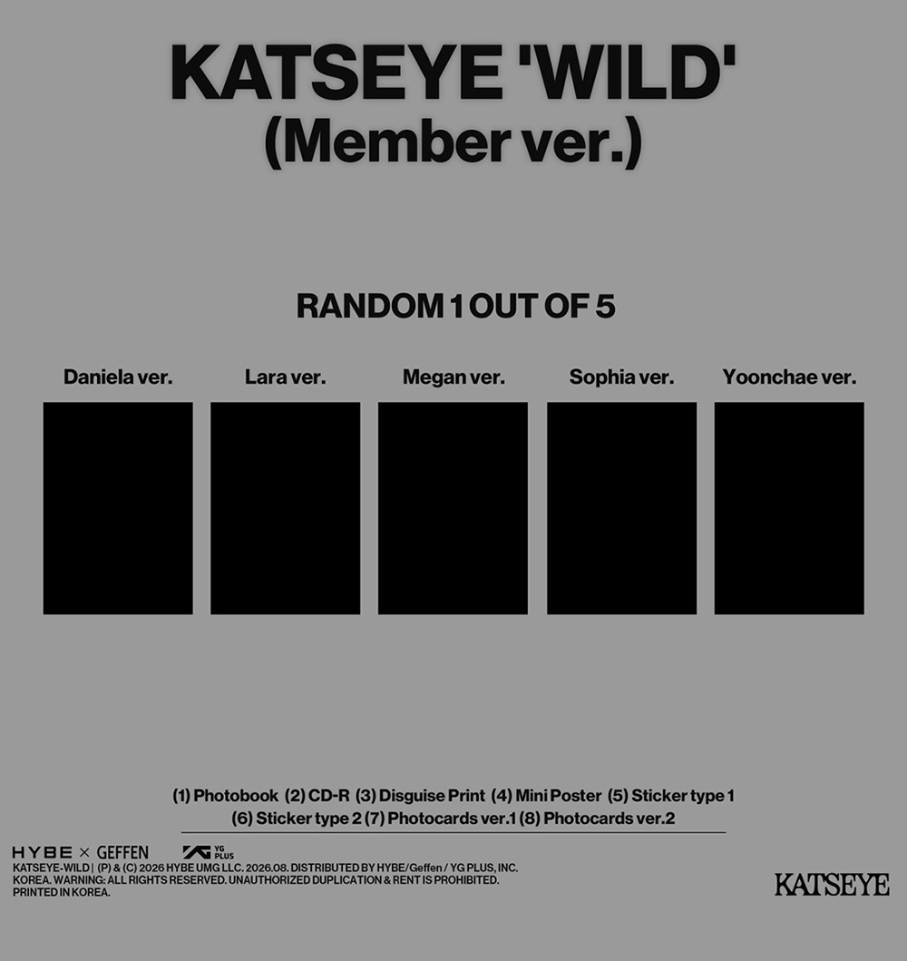 [PRE-ORDEN] KATSEYE - WILD (MEMBER Version)