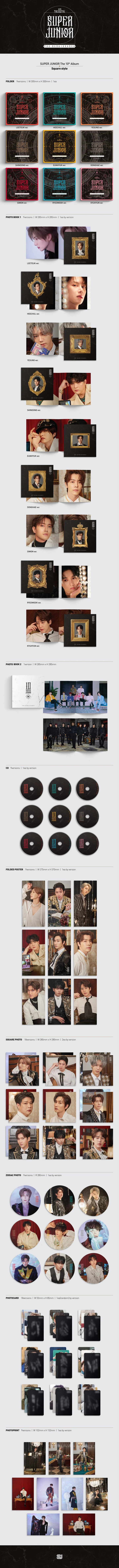 SUPER JUNIOR - The Renaissance (10th Album) SQUARE STYLE