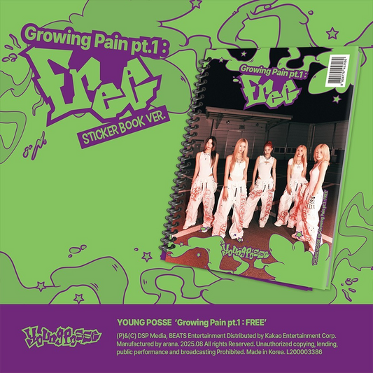 YOUNG POSSE - GROWING PAIN PT.1 : FREE STICKER BOOK