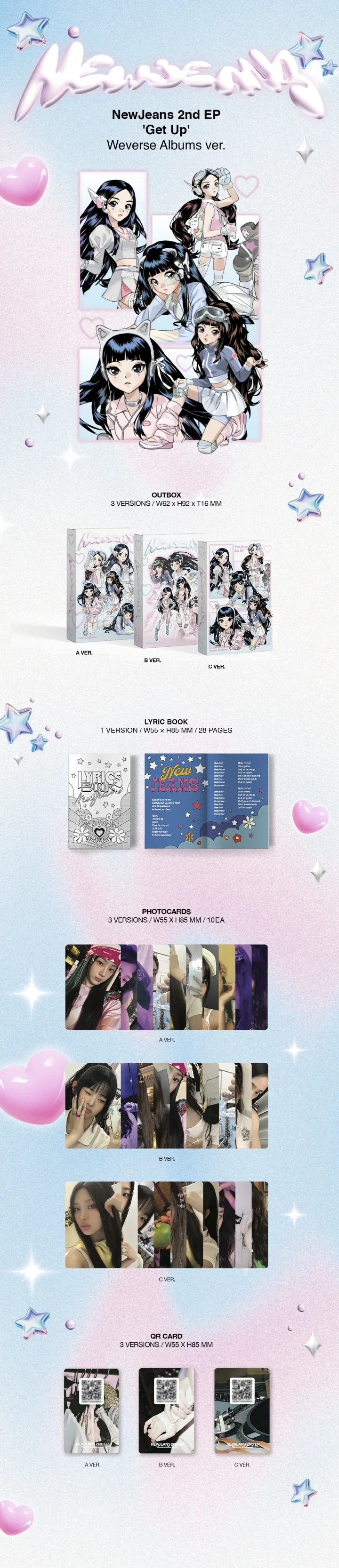 NEWJEANS - GET UP (2nd EP) WEVERSE ALBUMS