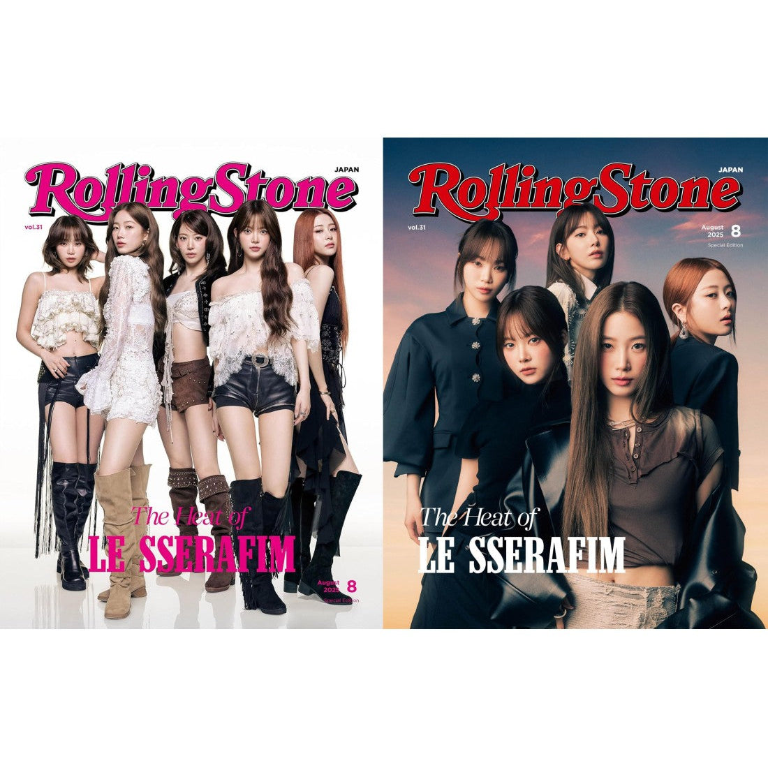 LE SSERAFIM Agosto 2025 ROLLING STONE Magazine