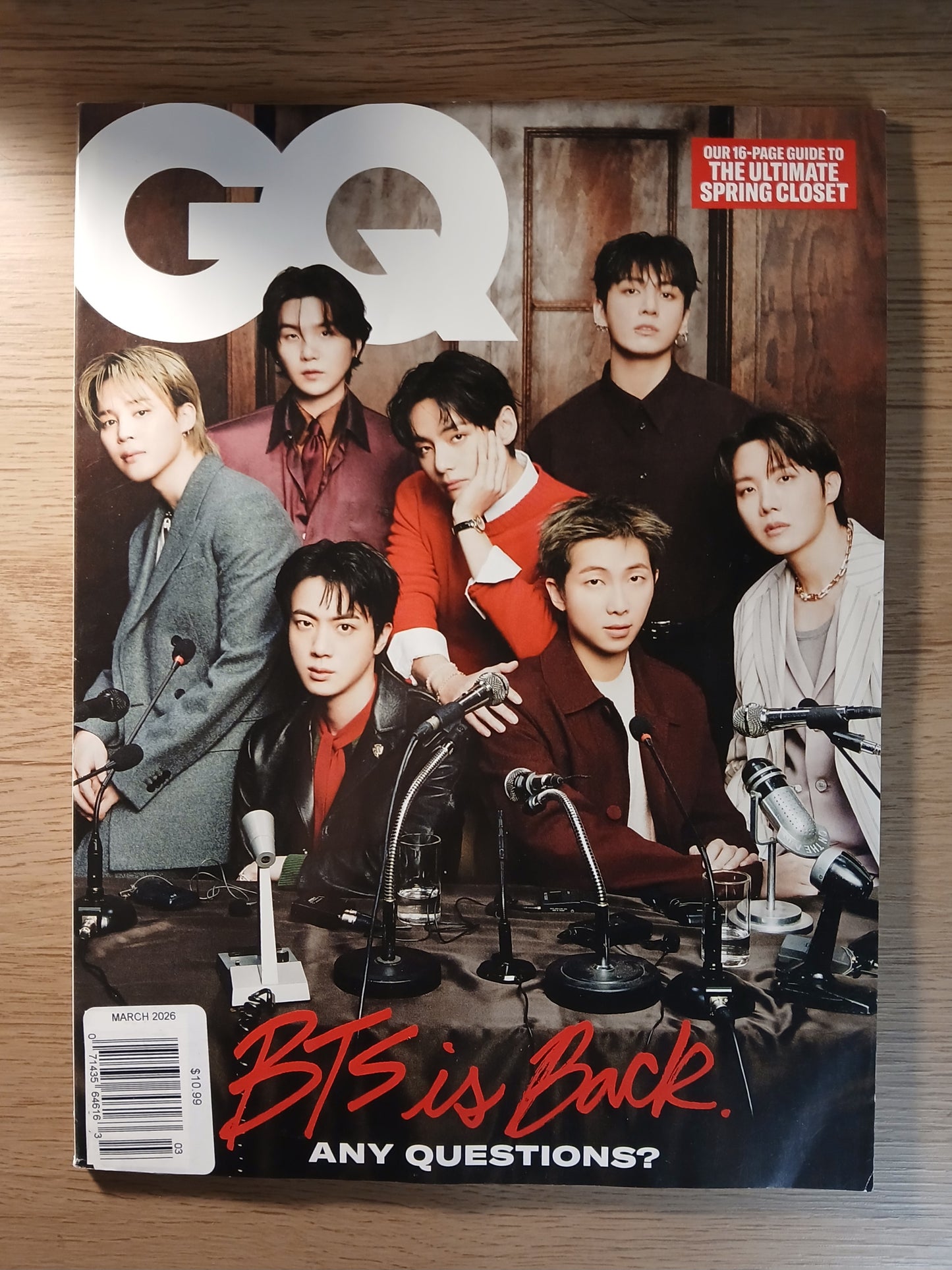BTS GQ Korea MAGAZINE Marzo 2026 USA
