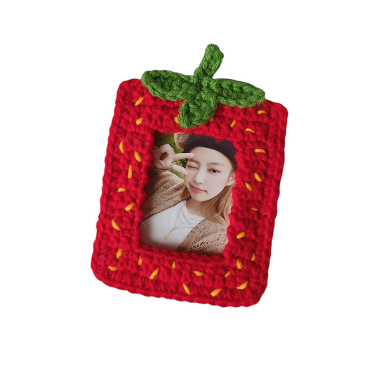 PHOTOCARD HOLDER CROCHET - Fresa